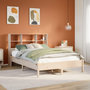 Voir la diapositive 1 : VIDAXL Lit bibliotheque sans matelas 160x200 cm bois massif de pin