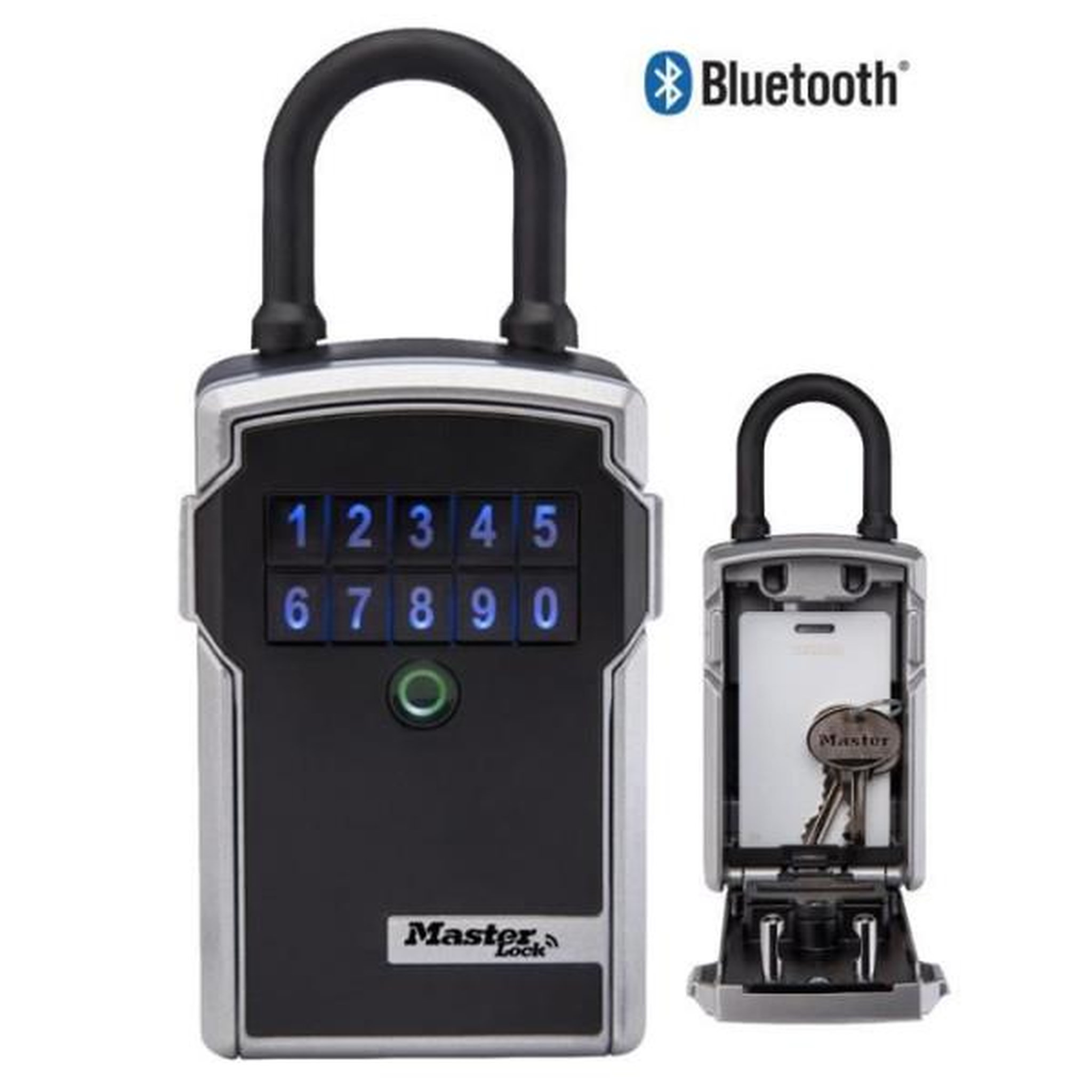 Voir la diapositive 3 : Master lock Master lock boîte a clé connectée - bluetooth ou combinaison - a anse