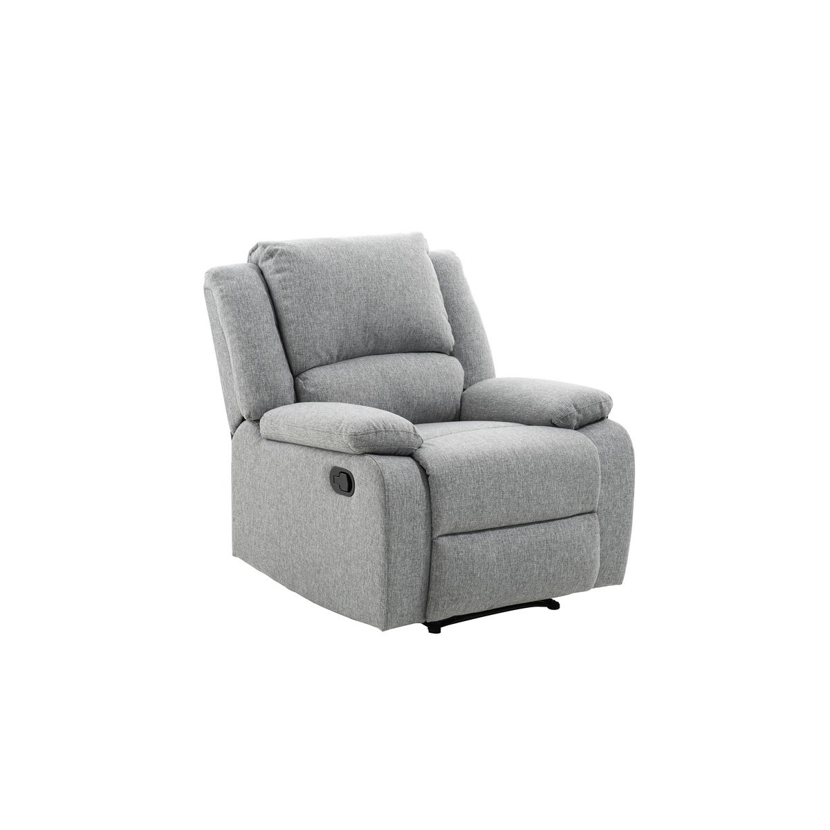 Fauteuil relax manuel HELENE 1 place tissu gris clair