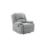 Voir la diapositive 2 : Fauteuil relax manuel HELENE 1 place tissu gris clair