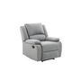 Voir la diapositive 2 : Fauteuil relax manuel HELENE 1 place tissu gris clair