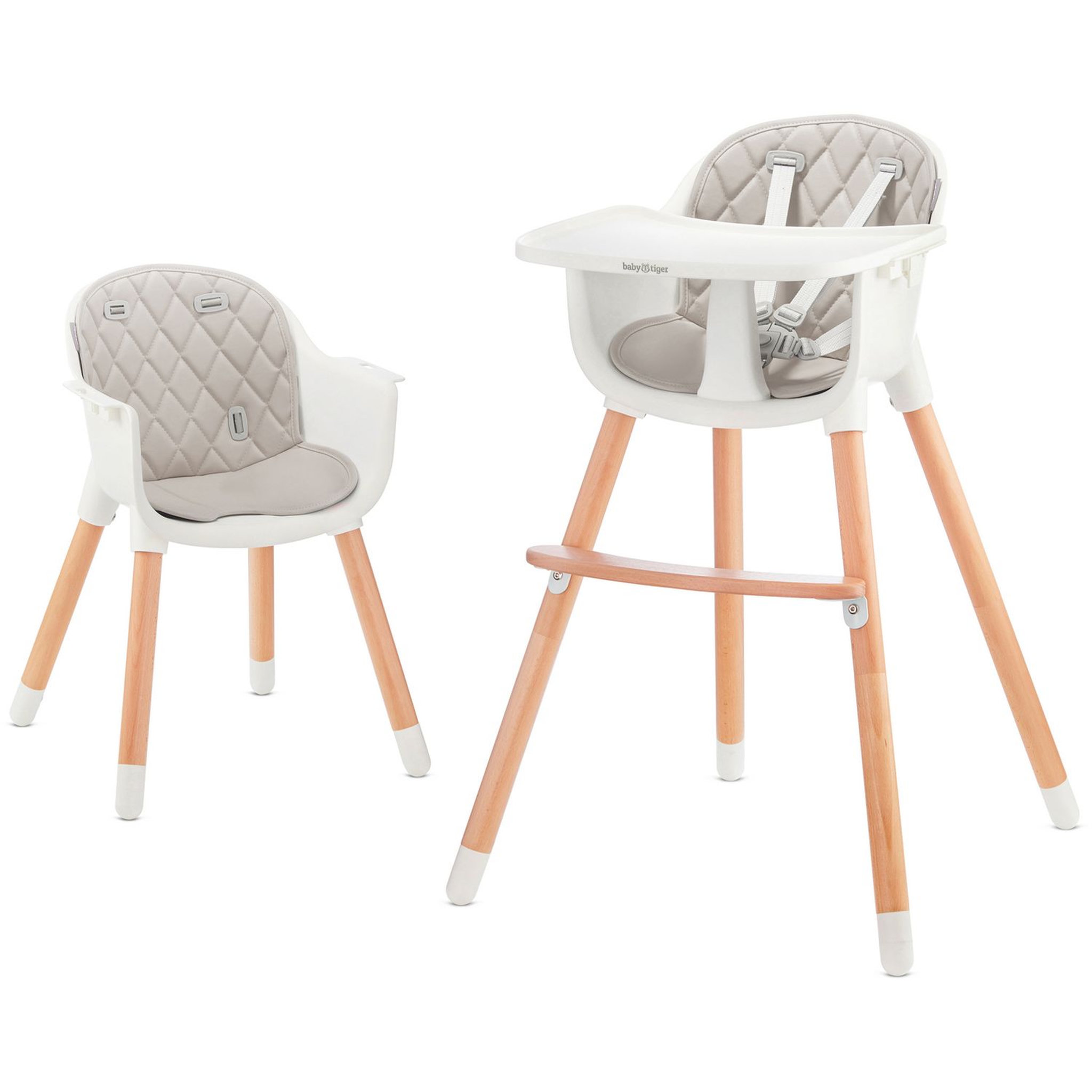 Voir la diapositive 1 : Baby Tiger Baby Tiger chaise haute TINI gris
