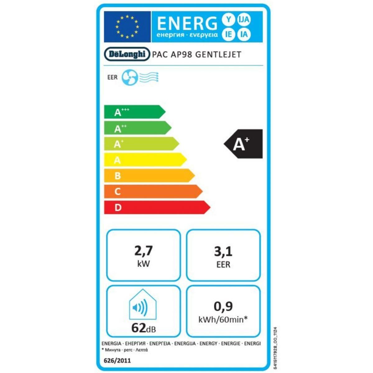 DELONGHI Climatiseur PAC AP98