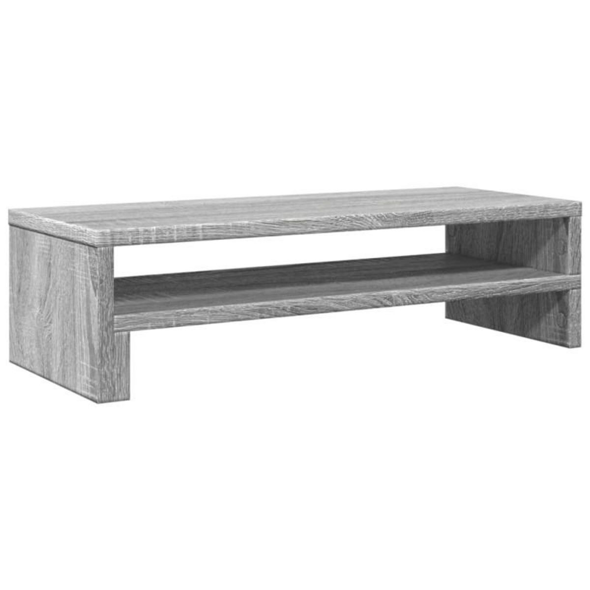 VIDAXL Support de moniteur sonoma gris 54x22x15 cm bois d ingénierie