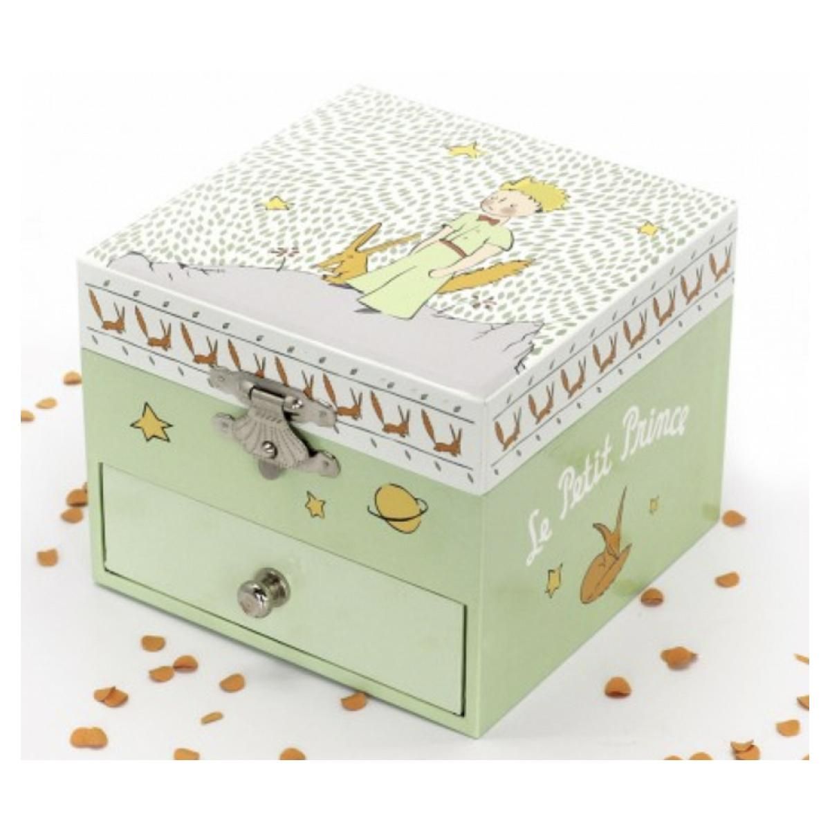 Trousselier Coffret musique cube phosphorescent Le Petit Prince - Jardin
