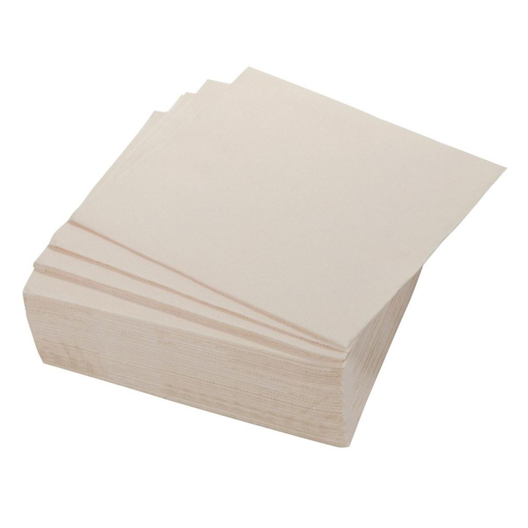HOMEA Lot de 40 serviettes en papier  vitamine  38x38cm lin