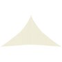 Voir la diapositive 2 : VIDAXL Voile d'ombrage 160 g/m^2 Creme 3,5x3,5x4,9 m PEHD
