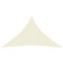 Voir la diapositive 2 : VIDAXL Voile d'ombrage 160 g/m^2 Creme 3,5x3,5x4,9 m PEHD