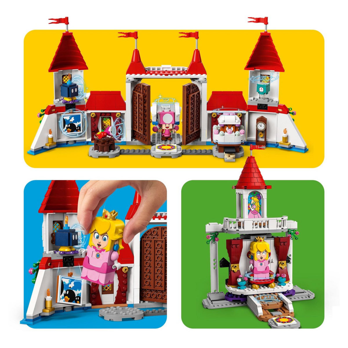 LEGO Super Mario 71408 Ensemble d&rsquo;Extension Le Château de Peach, Jouet Construction Enfant