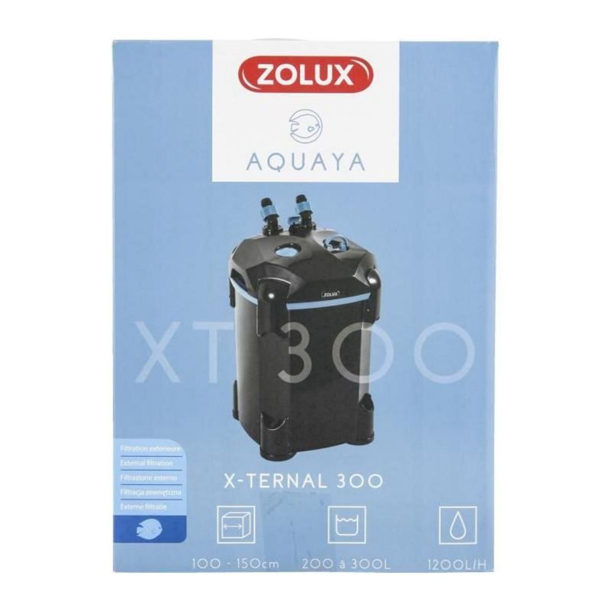 Zolux Filtre extérieur - Zolux - Xternal 300 - Pour aquarium de 200 a 300 L - Débit de 1200 L/h - 13.2W