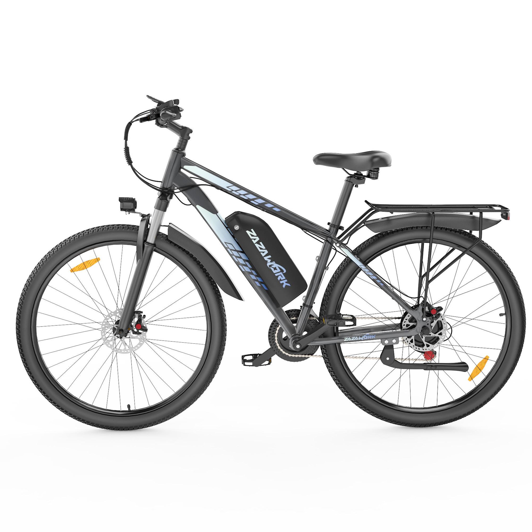 ZAZAWORK VTT électrique ZAZAWORK C29 PRO 29  avec freins à disque hydrauliques, gris