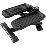 HOMCOM Mini stepper Fitness disque de torsion 2 en 1 - écran LCD multifonction, hauteur réglable
