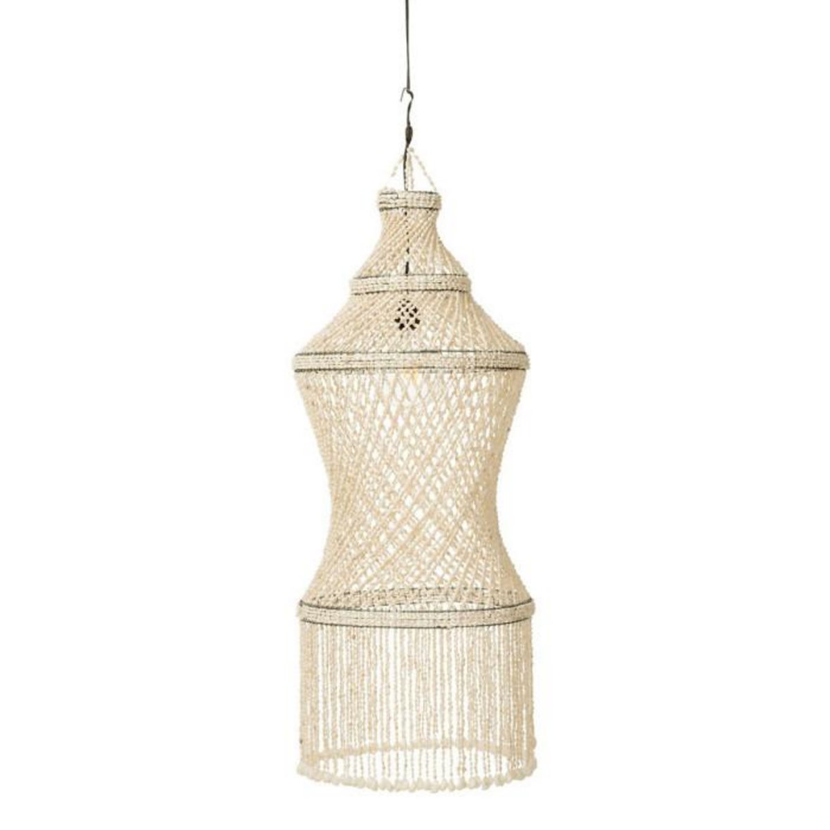 Paris Prix Lampe Suspension Coquillage  Lisa  128cm Naturel