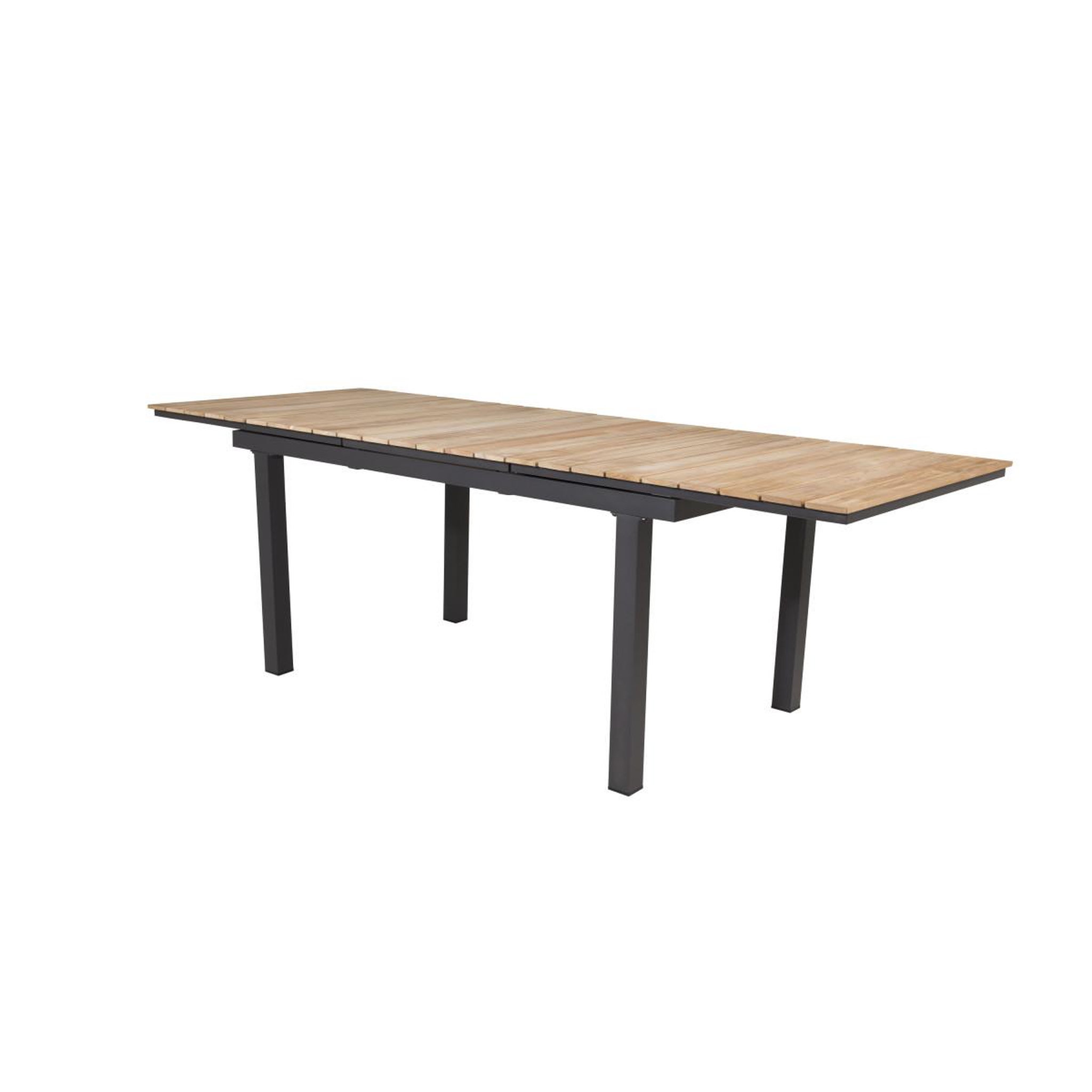 Voir la diapositive 3 : Paris Prix Table de jardin extensible  mexico  180-240cm naturel & noir