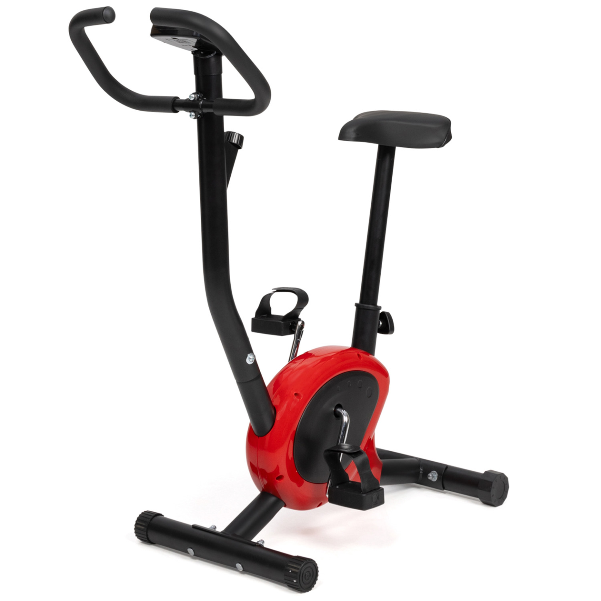 Voir la diapositive 1 : ID MARKET Vélo d'appartement à résistance réglable, selle ajustable et écran LCD multifonction