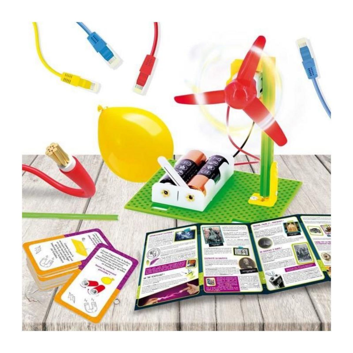 LISCIANI GIOCHI Découverte de l'éléctricité - Kit Scientifique - I'M A GENIUS POCKET - Composants sûrs