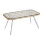 Voir la diapositive 8 : GARDENSTAR Salon bas de jardin - 4 places - Acier - Imitation osier