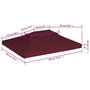 Voir la diapositive 6 : VIDAXL Toile de toit de belvedere 2 niveaux 310 g/m^2 4x3 m bordeaux