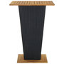 Voir la diapositive 5 : VIDAXL Ensemble de bar de jardin 5 pcs et coussins Resine tressee Noir