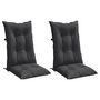 Voir la diapositive 3 : VIDAXL Coussins de chaise a dossier haut lot de 2 anthracite melange