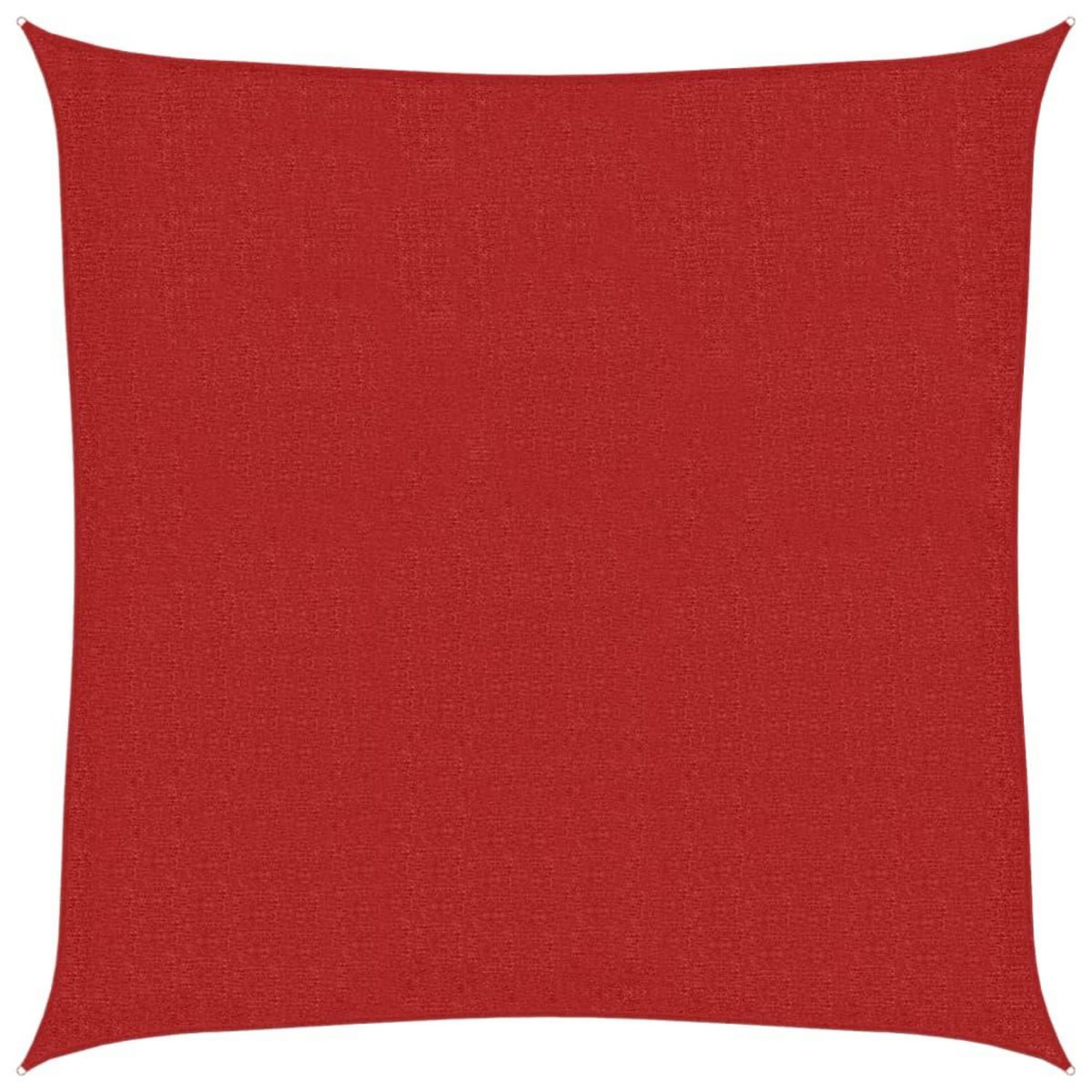 VIDAXL Voile d'ombrage 160 g/m^2 Rouge 3,6x3,6 m PEHD