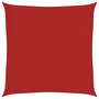 Voir la diapositive 2 : VIDAXL Voile d'ombrage 160 g/m^2 Rouge 3,6x3,6 m PEHD