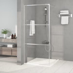 VIDAXL Paroi de douche Argente 90x195 cm Verre ESG transparent