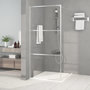 Voir la diapositive 1 : VIDAXL Paroi de douche Argente 90x195 cm Verre ESG transparent