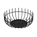 point virgule Corbeille en métal 25cm noir - PV-CHR-3033