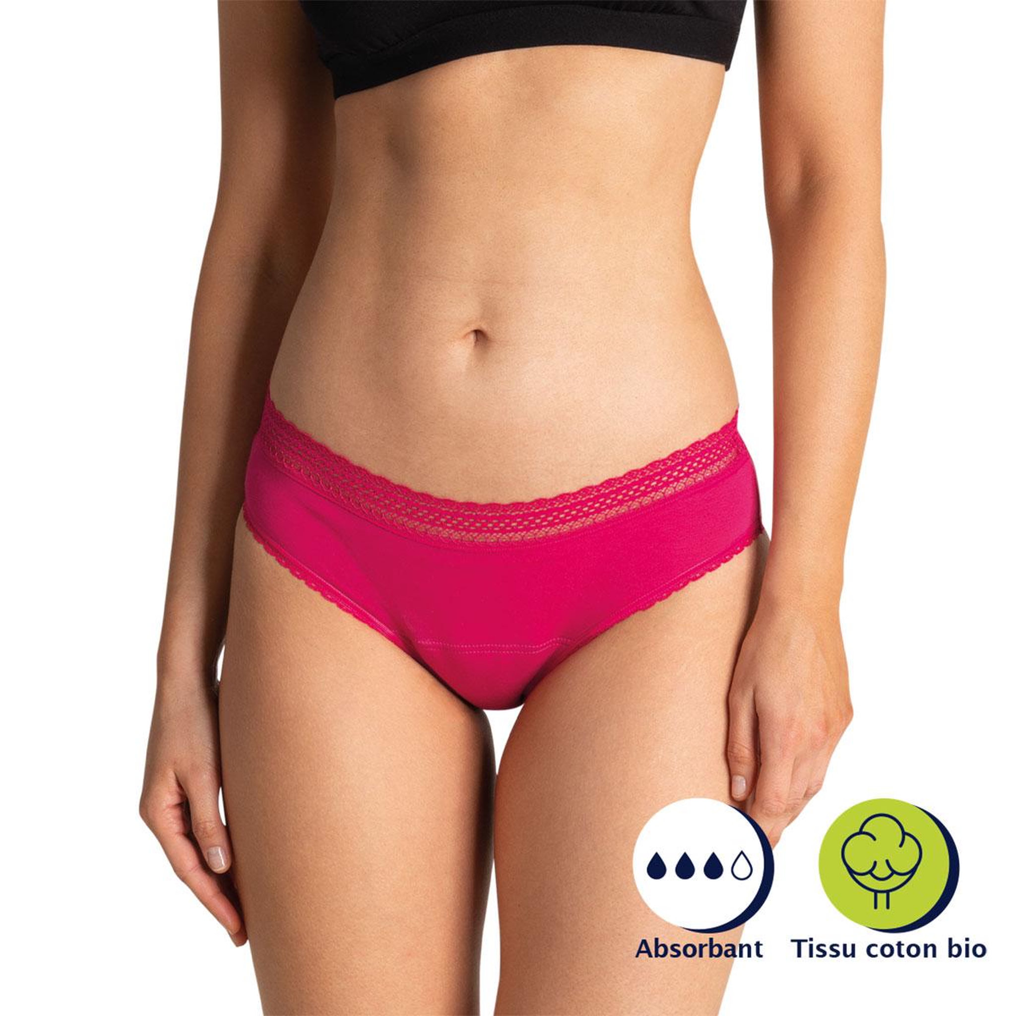 Voir la diapositive 2 : Athena Slip pour les règles femme