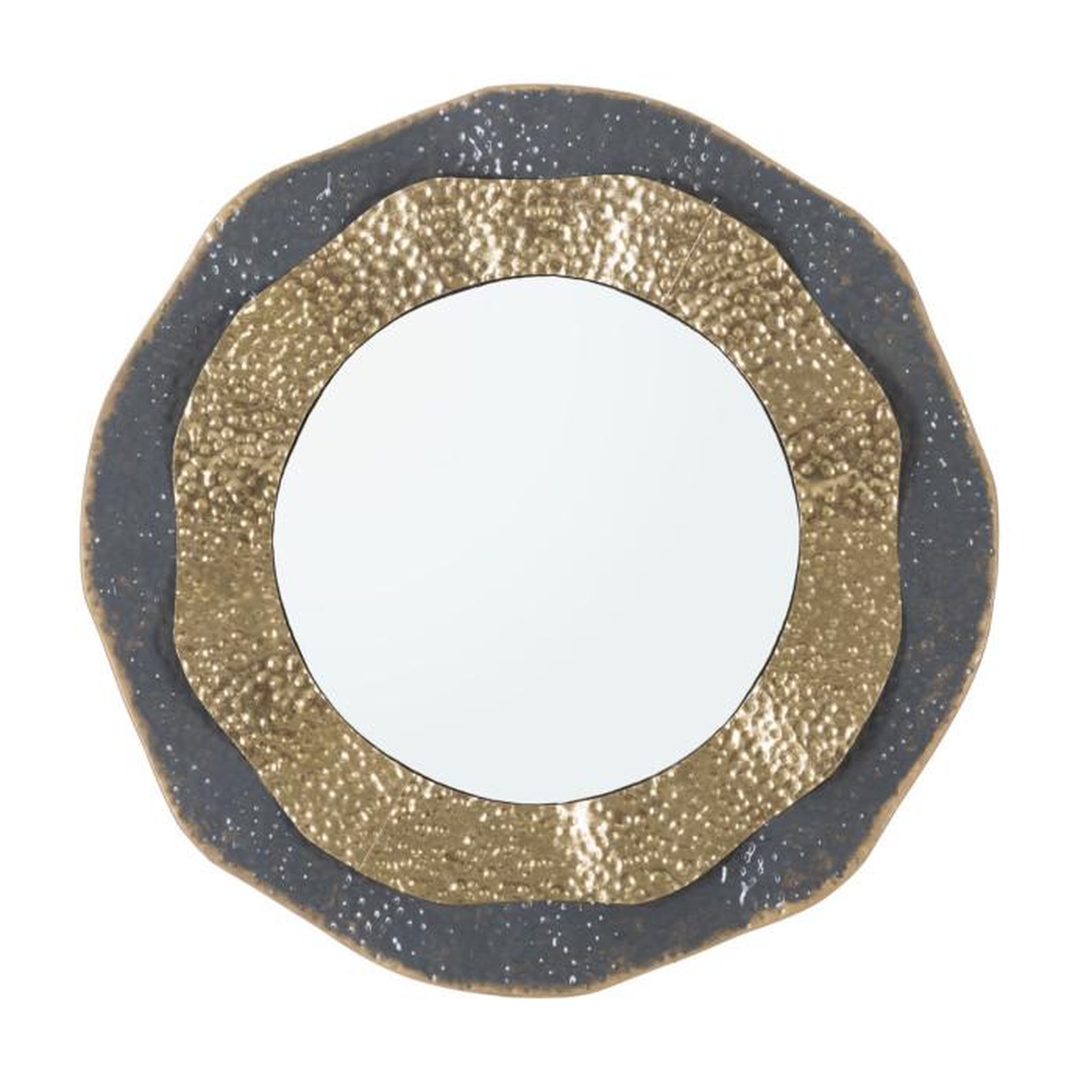 Paris Prix Miroir Mural Design  Shai  65cm Gris & Or