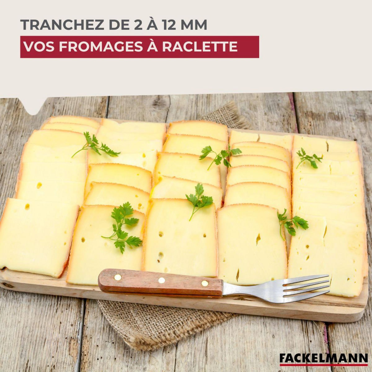 Fackelmann Coupe fromage en tranche en aluminium 15 cm Fackelmann Spécialités Culinaires