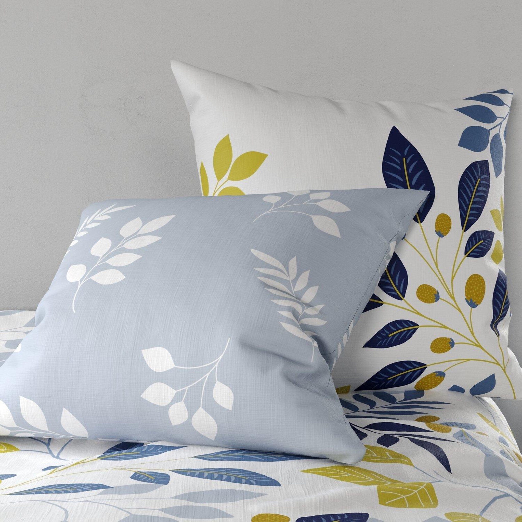 ATELIER DU COTON Parure de drap plat, drap housse 100% coton 57fils-chloé. Coloris disponibles : Blanc