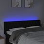 Voir la diapositive 4 : VIDAXL Tete de lit a LED Noir 163x16x78/88 cm Tissu