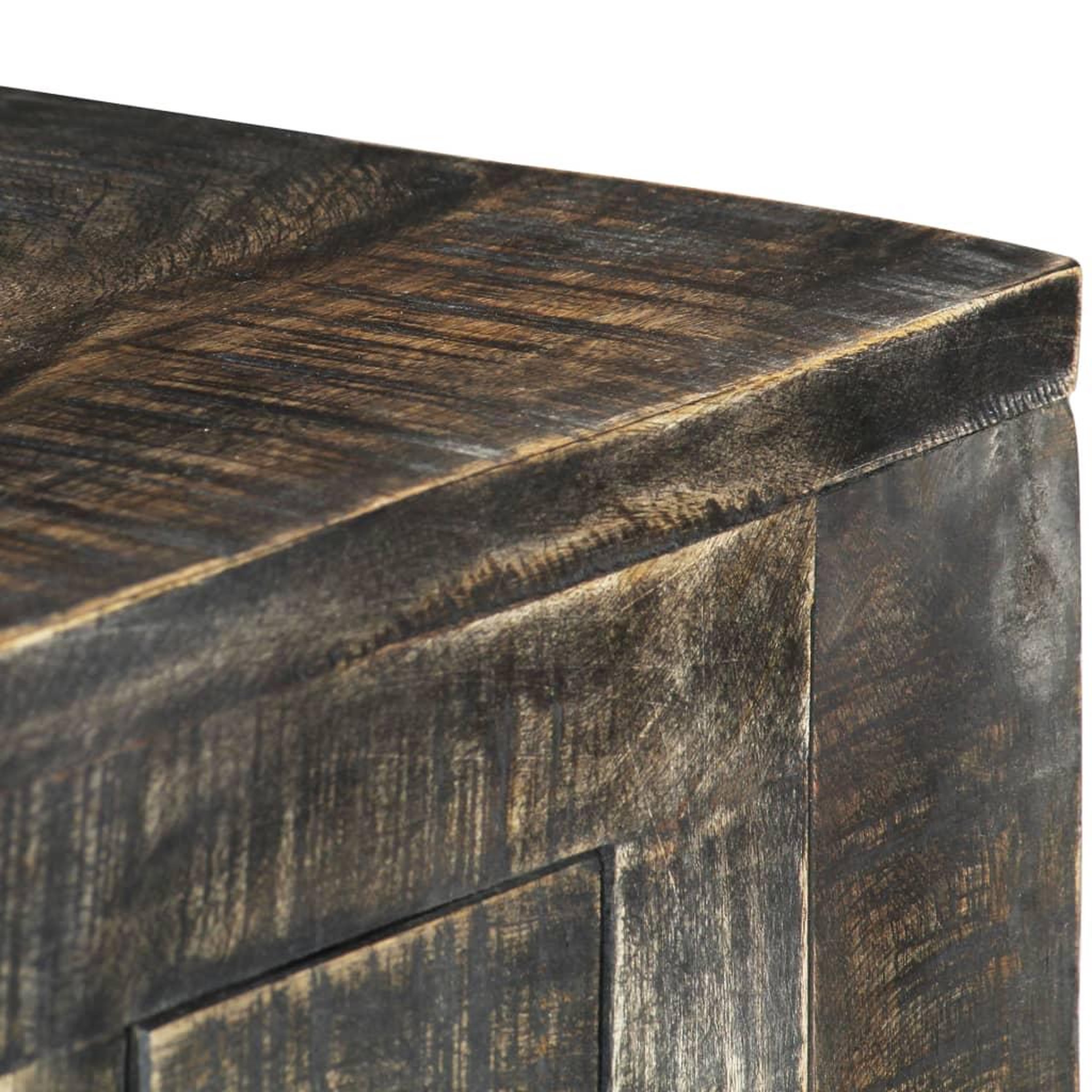 Voir la diapositive 4 : VIDAXL Bureau noir 110 x 50 x 75 cm bois de manguier massif
