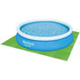 Voir la diapositive 4 : BESTWAY BESTWAY - Tapis de sol pour piscine - Lot de 9 dalles de protection en mousse vert - 78 x 78 cm ép 4mm