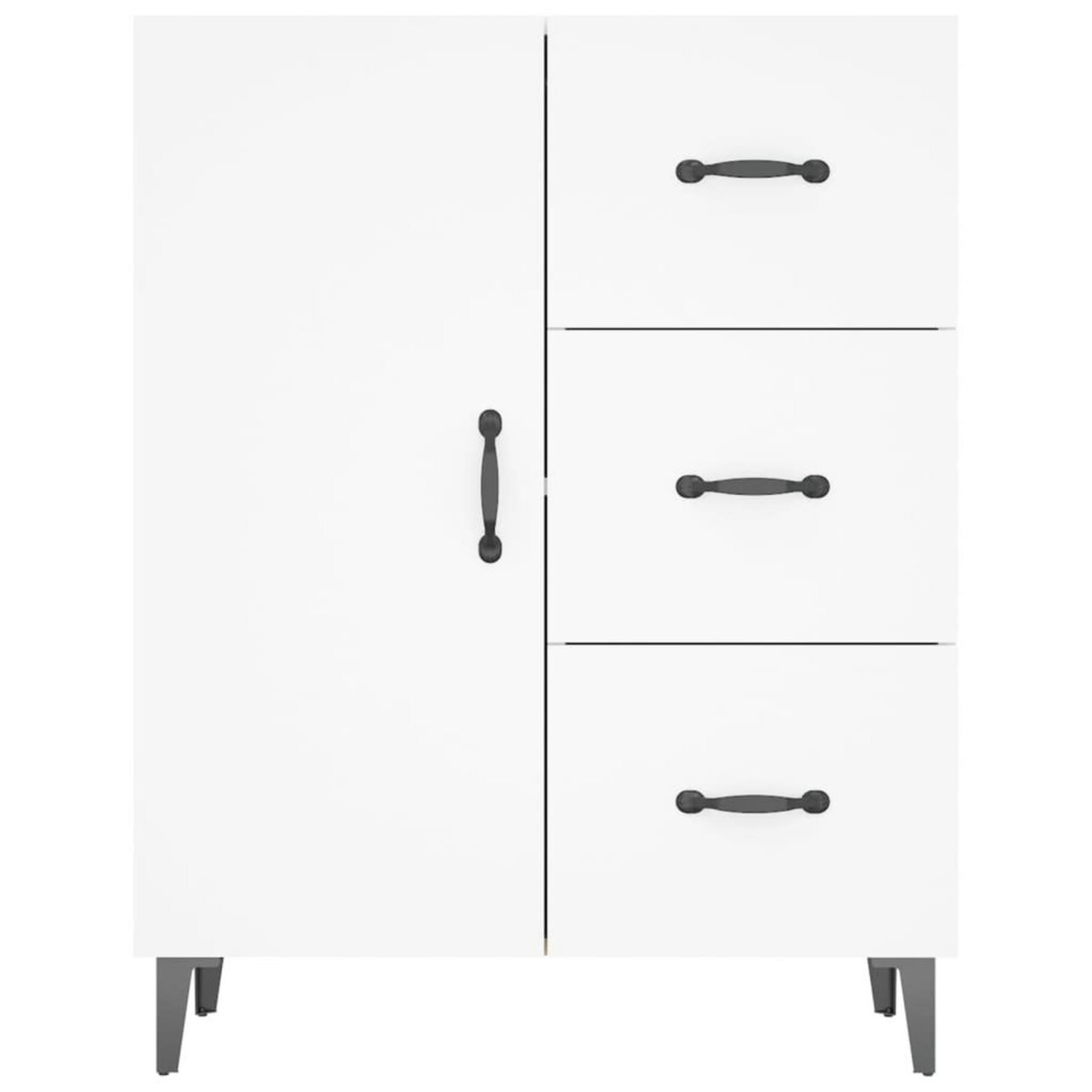 VIDAXL Buffet blanc 69,5x34x90 cm bois d'ingenierie