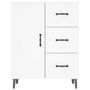Voir la diapositive 5 : VIDAXL Buffet blanc 69,5x34x90 cm bois d'ingenierie