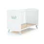 Voir la diapositive 6 : AT4 Ensemble lit bébé 60x120 cm et commode à langer 2 portes WINNIE NUAGE DISNEY