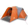 Voir la diapositive 2 : VIDAXL Tente familiale a dome 6 personnes gris et orange impermeable