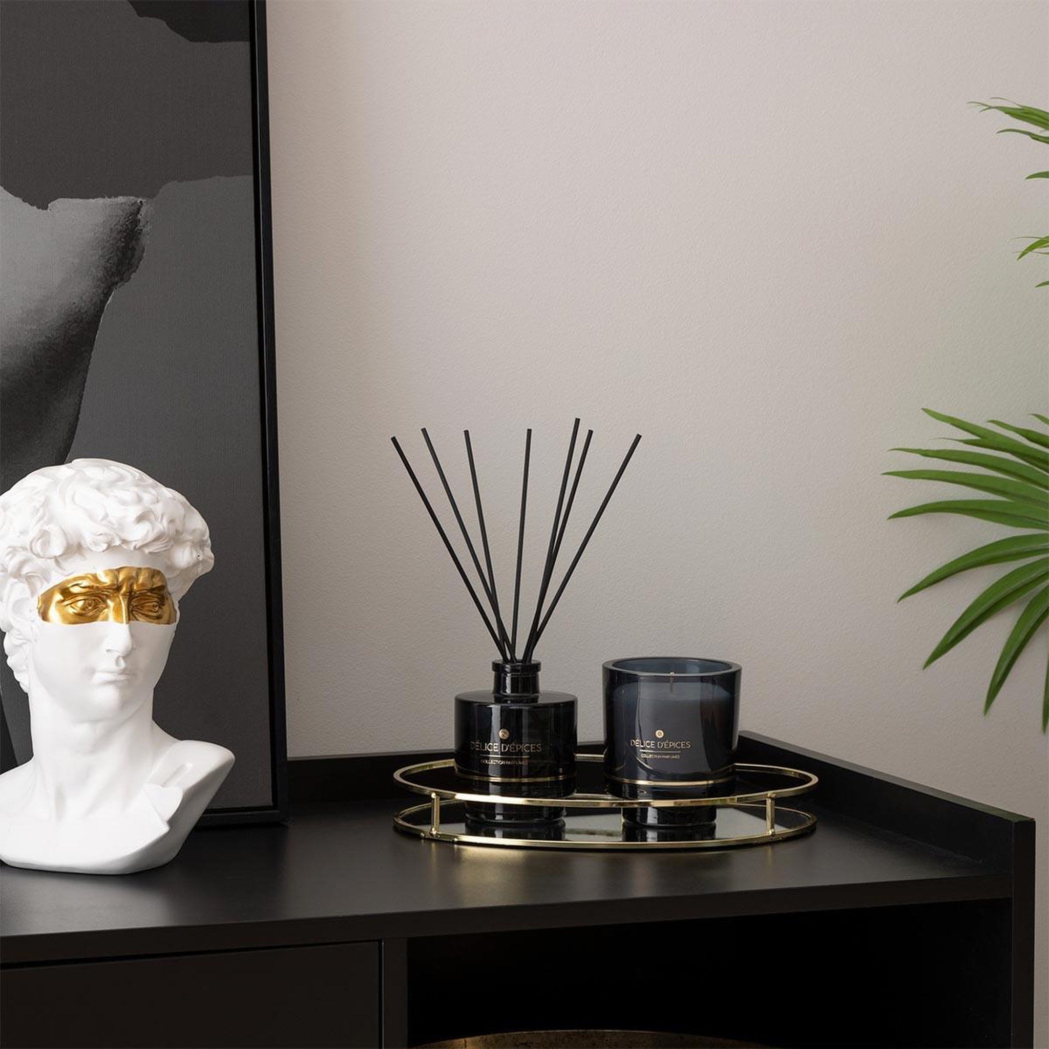 Voir la diapositive 2 : ATMOSPHERA Bougie parfumée en verre  ilae  225g délice d'épices
