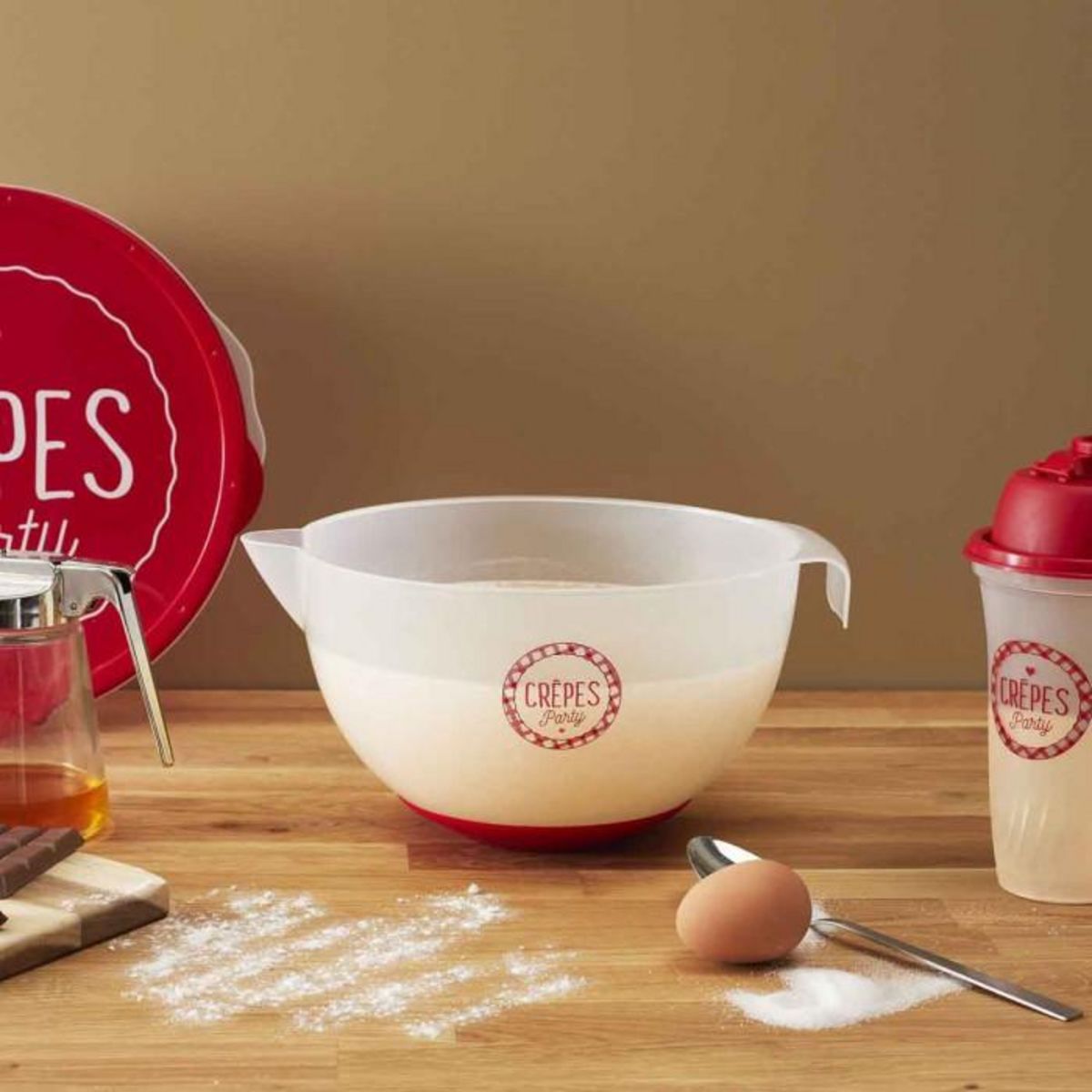 Paris Prix Bol Mélangeur  Chandeleur  3L Transparent