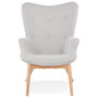 Voir la diapositive 2 : Paris Prix Fauteuil Design Scandinave  Ticao  93cm Gris