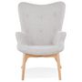 Voir la diapositive 2 : Paris Prix Fauteuil Design Scandinave  Ticao  93cm Gris