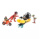 world of dinosaurs world of dinosaurs playset - boat and motorbike with dino's 37503a