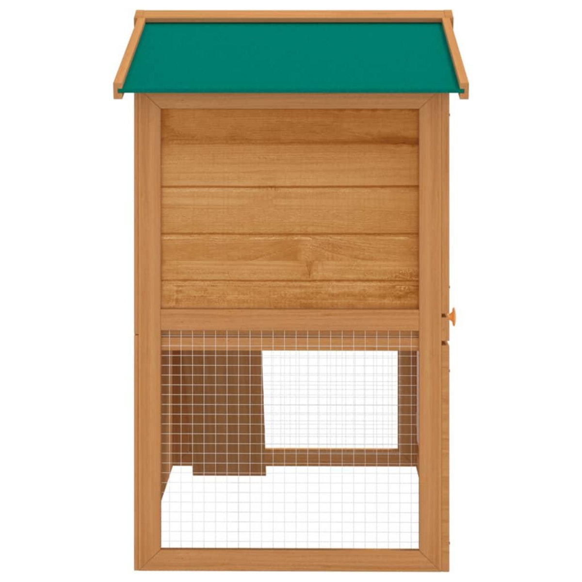 VIDAXL Clapier d'exterieur Enclos pour petits animaux 3 portes Bois