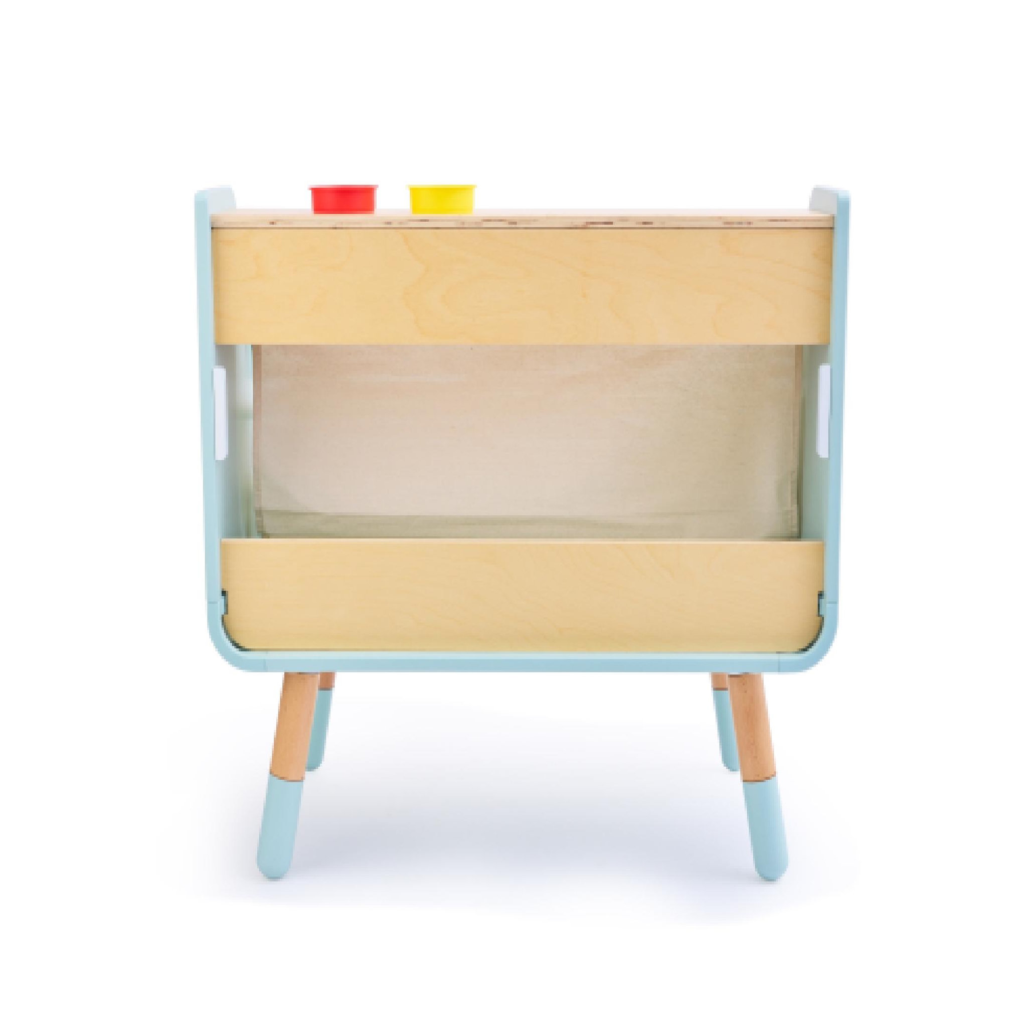 Voir la diapositive 4 : Hape Bibliothèque/tableau à dessin 2 en 1 en bois play furniture