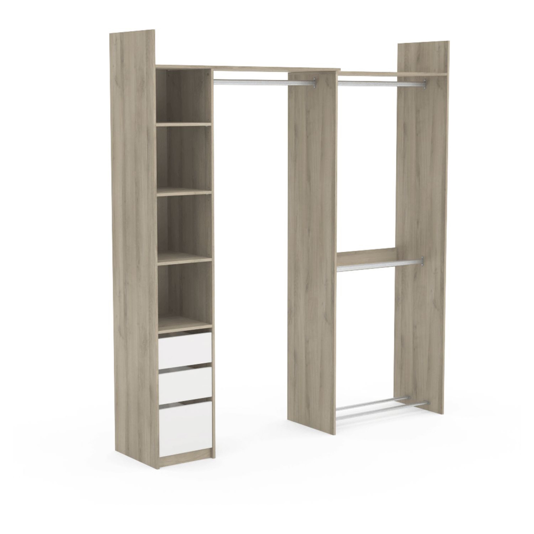 Voir la diapositive 7 : Kit placard adaptable droit ou d'angle WIND