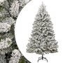 Voir la diapositive 1 : VIDAXL Sapin de Noël artificiel a charnieres avec neige floquee 300 cm