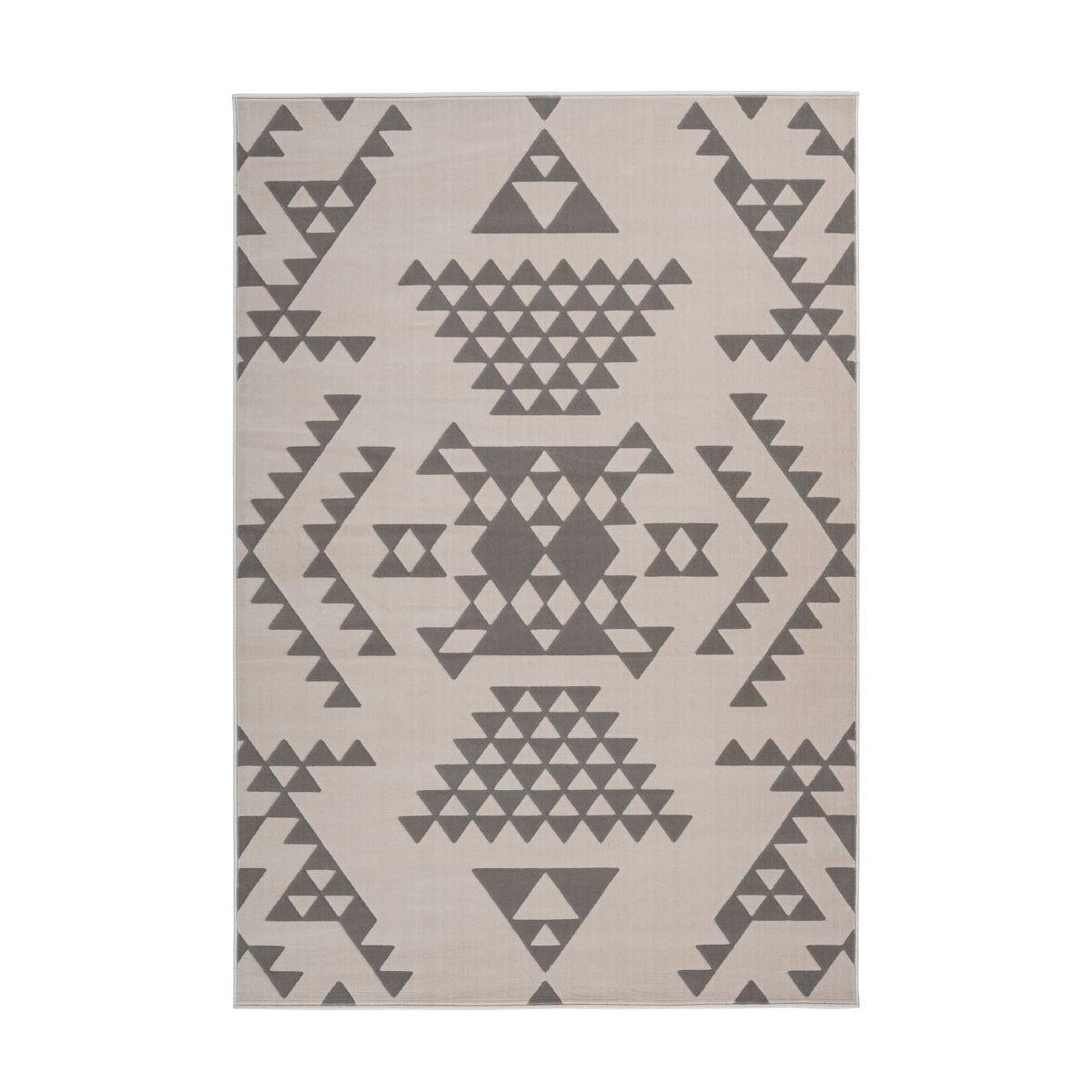 Voir la diapositive 1 : Paris Prix Tapis Ethnique à Poils Courts  Esperanto VI  Taupe